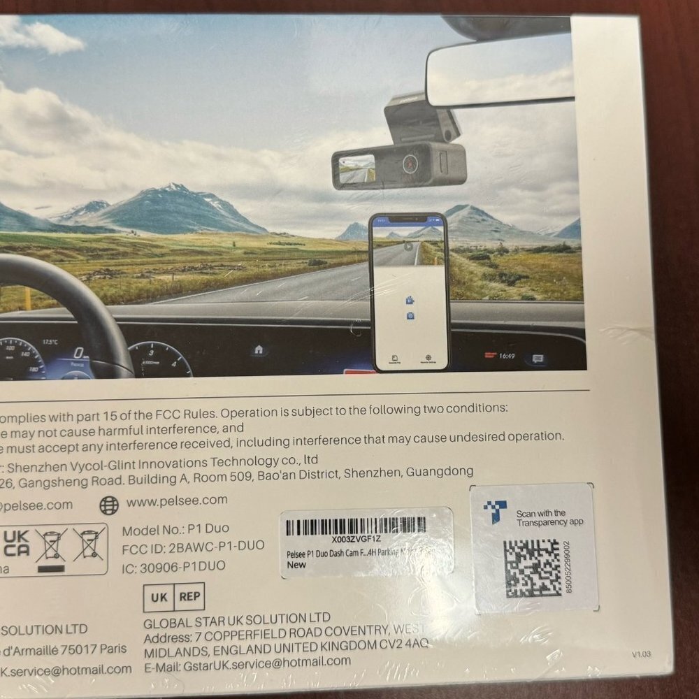 Pelsee Dash Cam Front and Rear, 4K Single Front Dash Camera, 2K/1080P - Picture 6 of 6